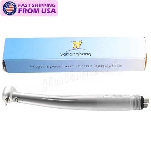 Dental High Speed Handpiece Large Torque Push Button Handpiece 4 Hole USA STOCK
