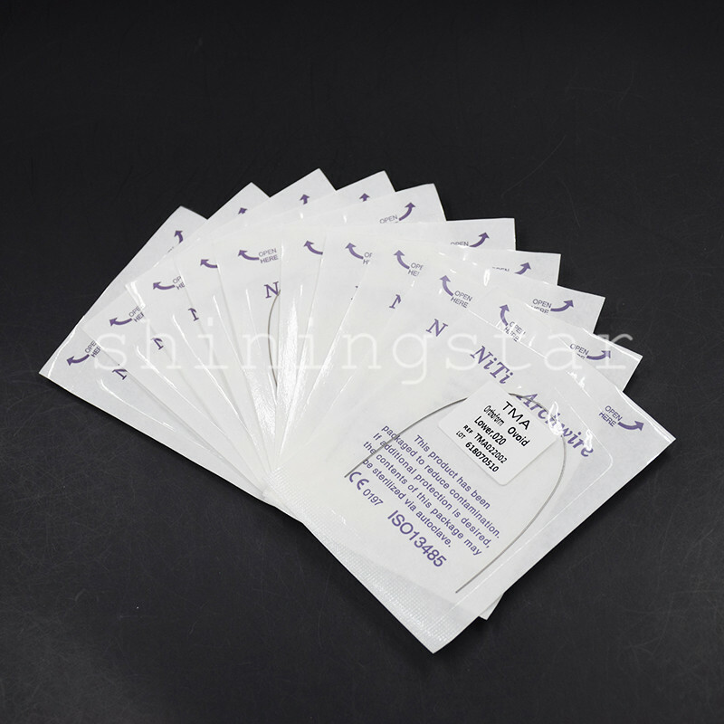 1-100 Packs Dental TMA Titanium Molybdenum Alloy Rectangular Arch Wire Expanded