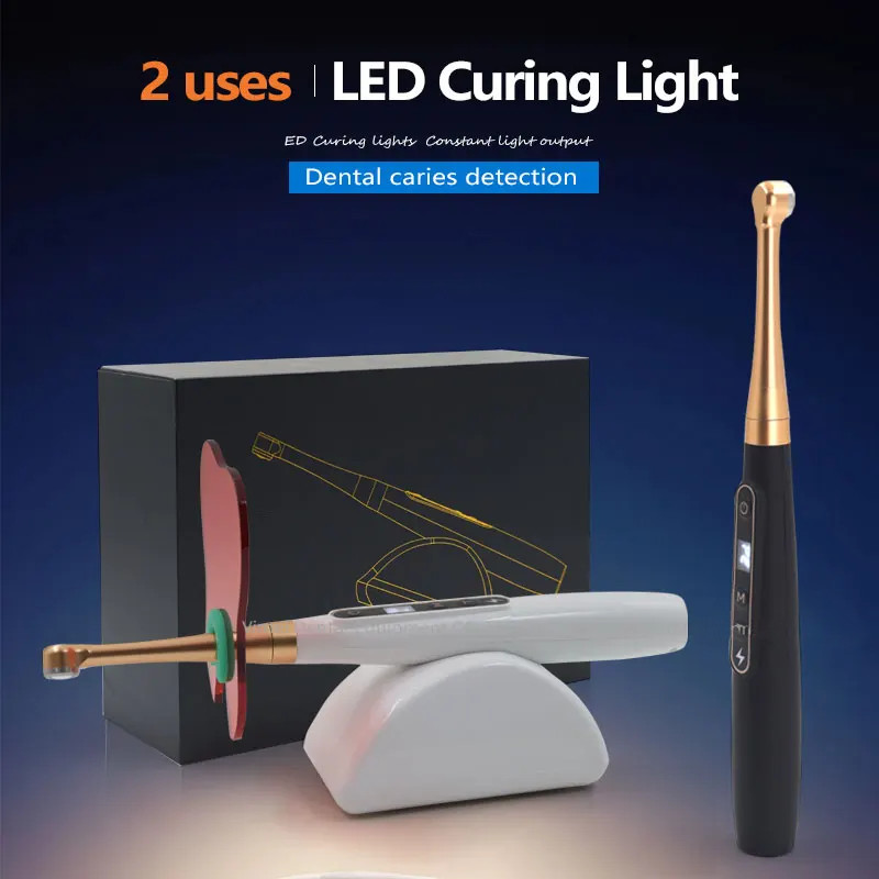Dental 1S LED Curing Light One Second Fast Curing with Caries Detection 6 Modes
