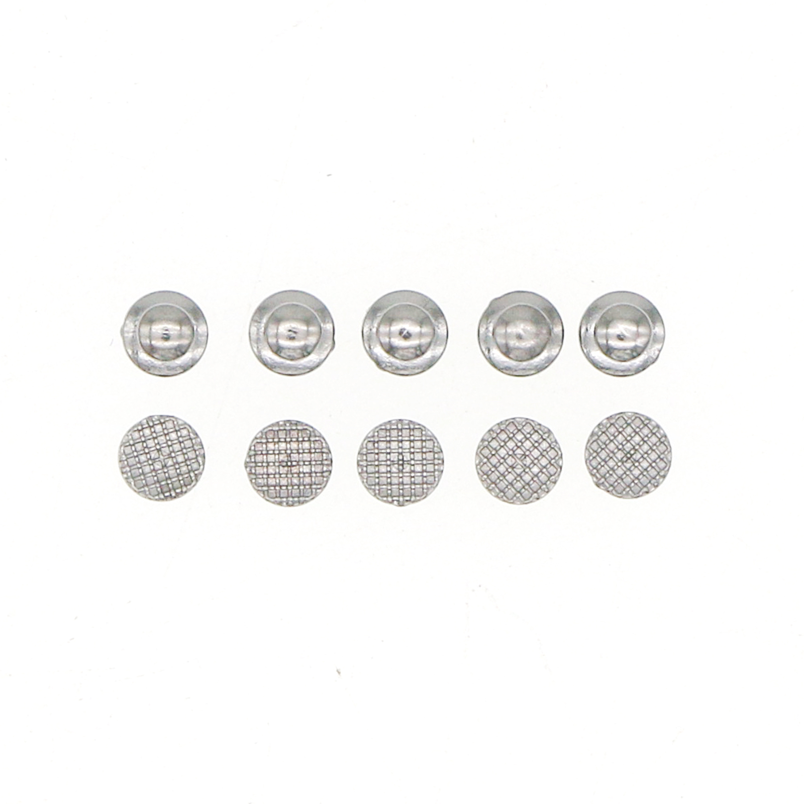 100Pcs Metal Lingual Buttons Bondable for Dental Orthodontic Round Mesh Base