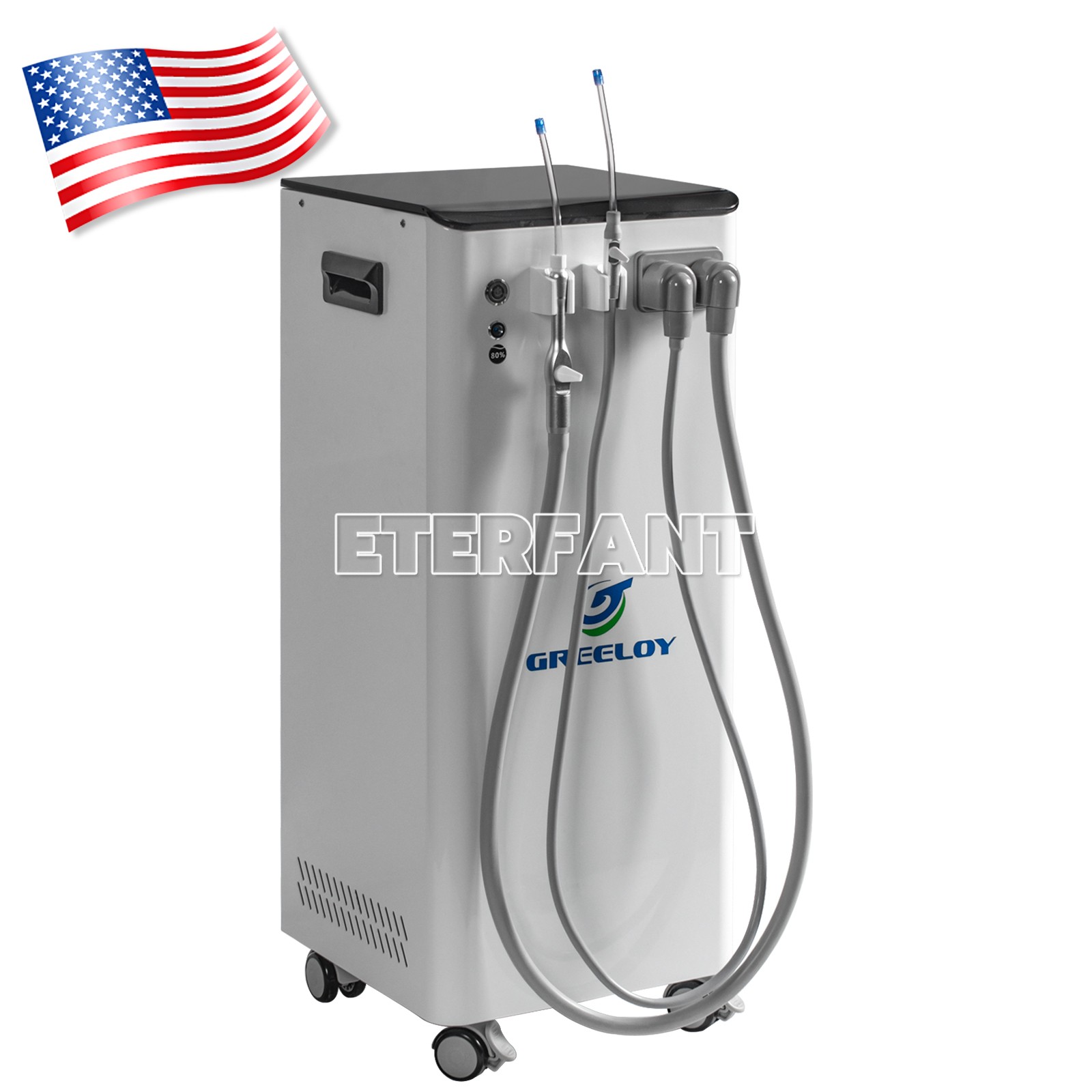 Electric Dental Suction Unit Machine Vacuum System Pump Semi-Dry Type Unit US
