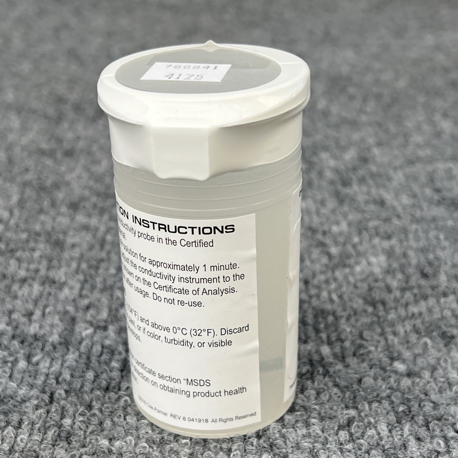 VWR Traceable Conductivity Calibration Standards CRM 23226-650 6 Pack 100mL