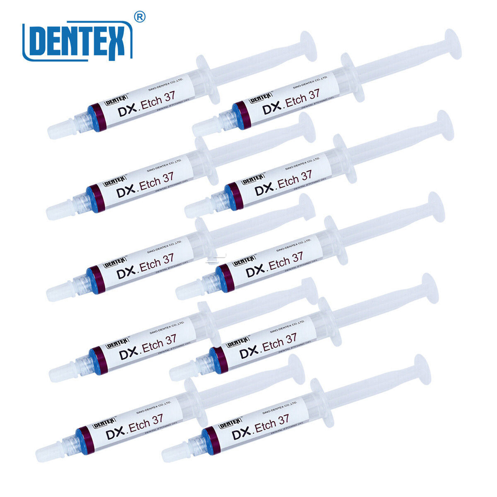 10 Pcs Dentex Dental Etching Gel 37% Acid Etchant Gel 5ml/syringe Free Shipping