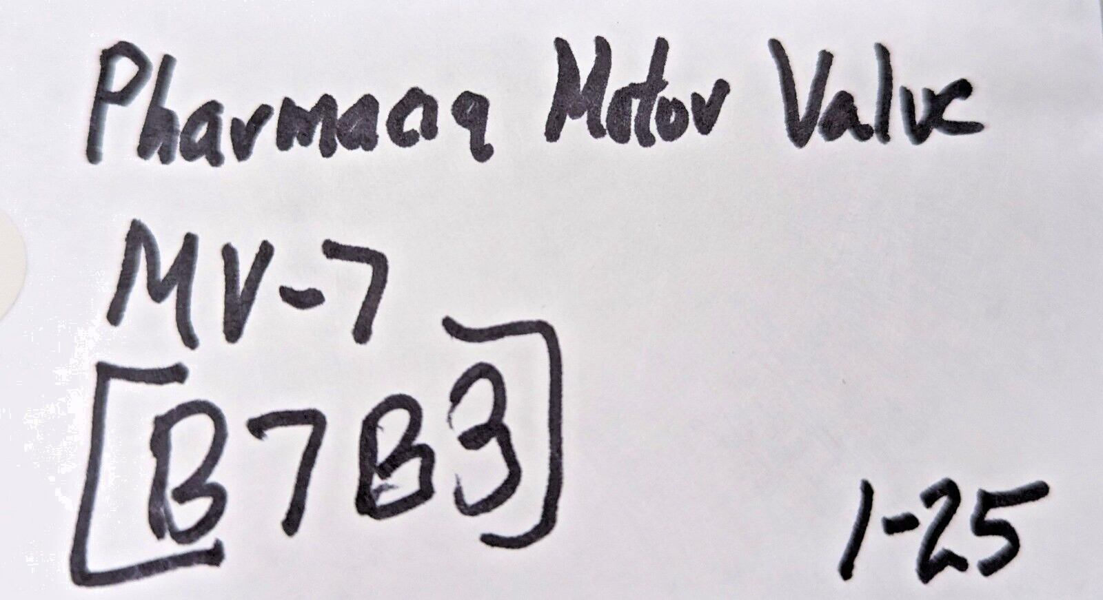 Pharmacia Motor Valve MV-7 24 V DC 10 MPa 19-7510-01 [B7B3]