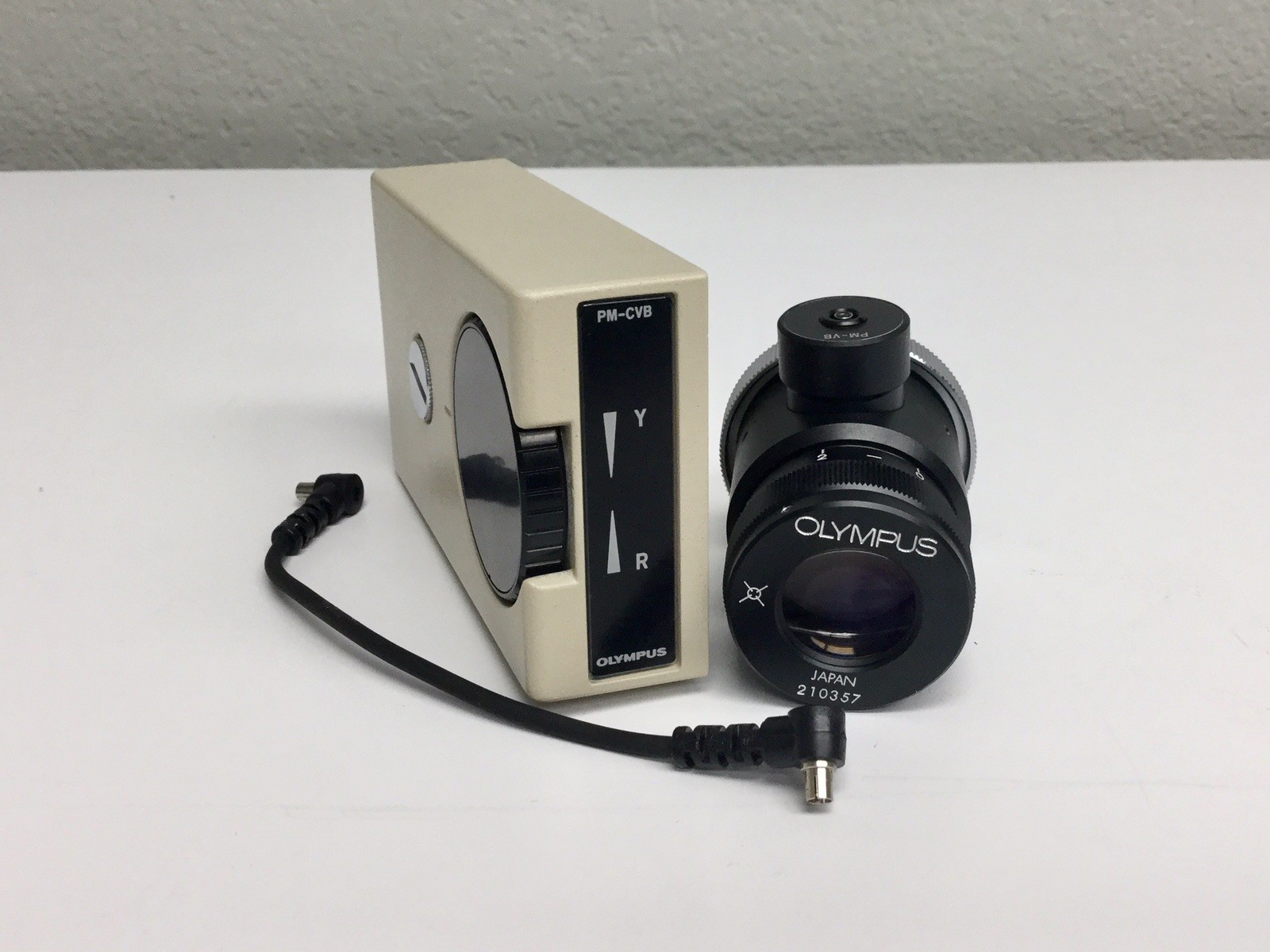 NEW Olympus Viewifinder Brightfield Reticle PM-VSB & Control Unit