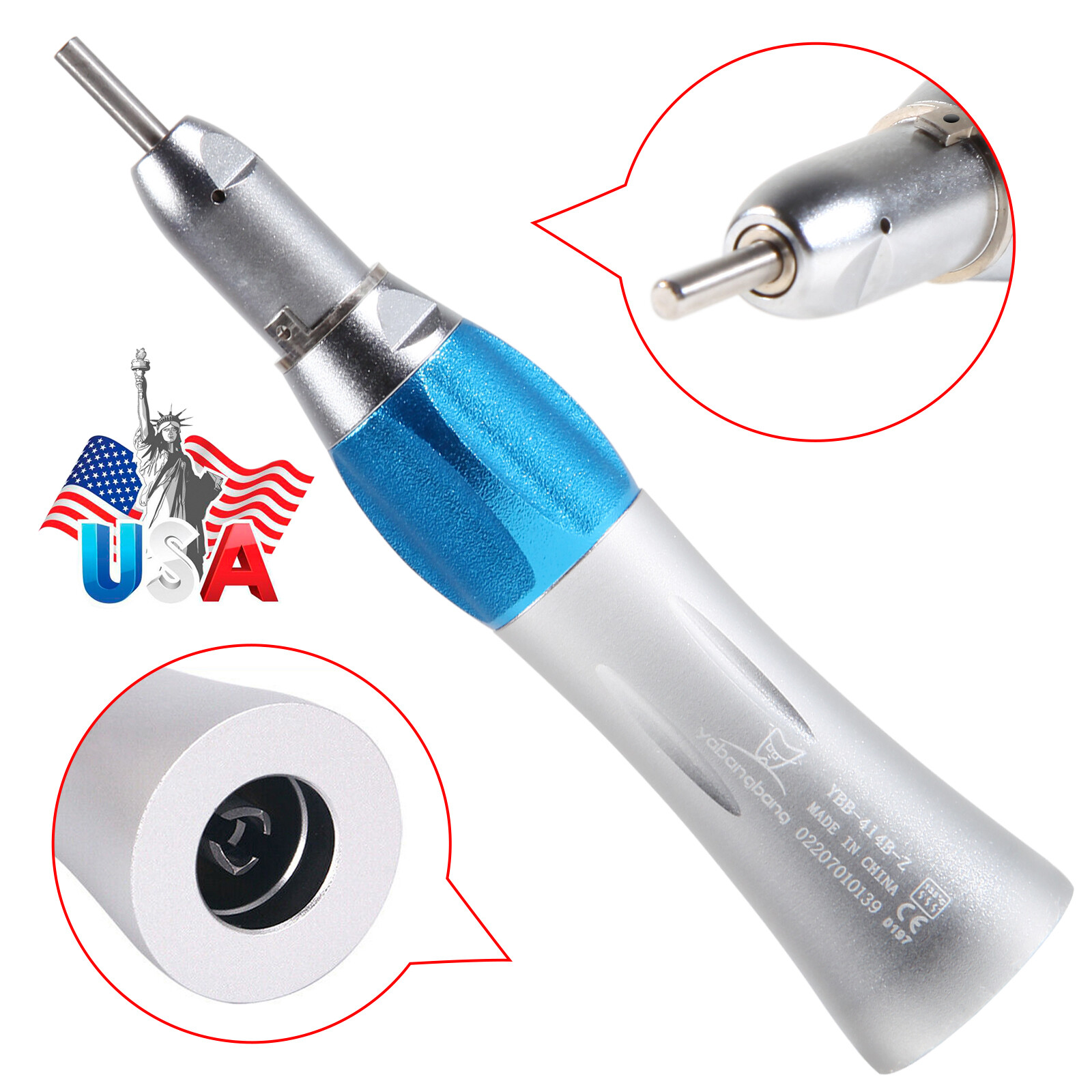 Dental High Speed LED E-generator/Low Speed Handpiece Kit 2 /4Holes NSK Style