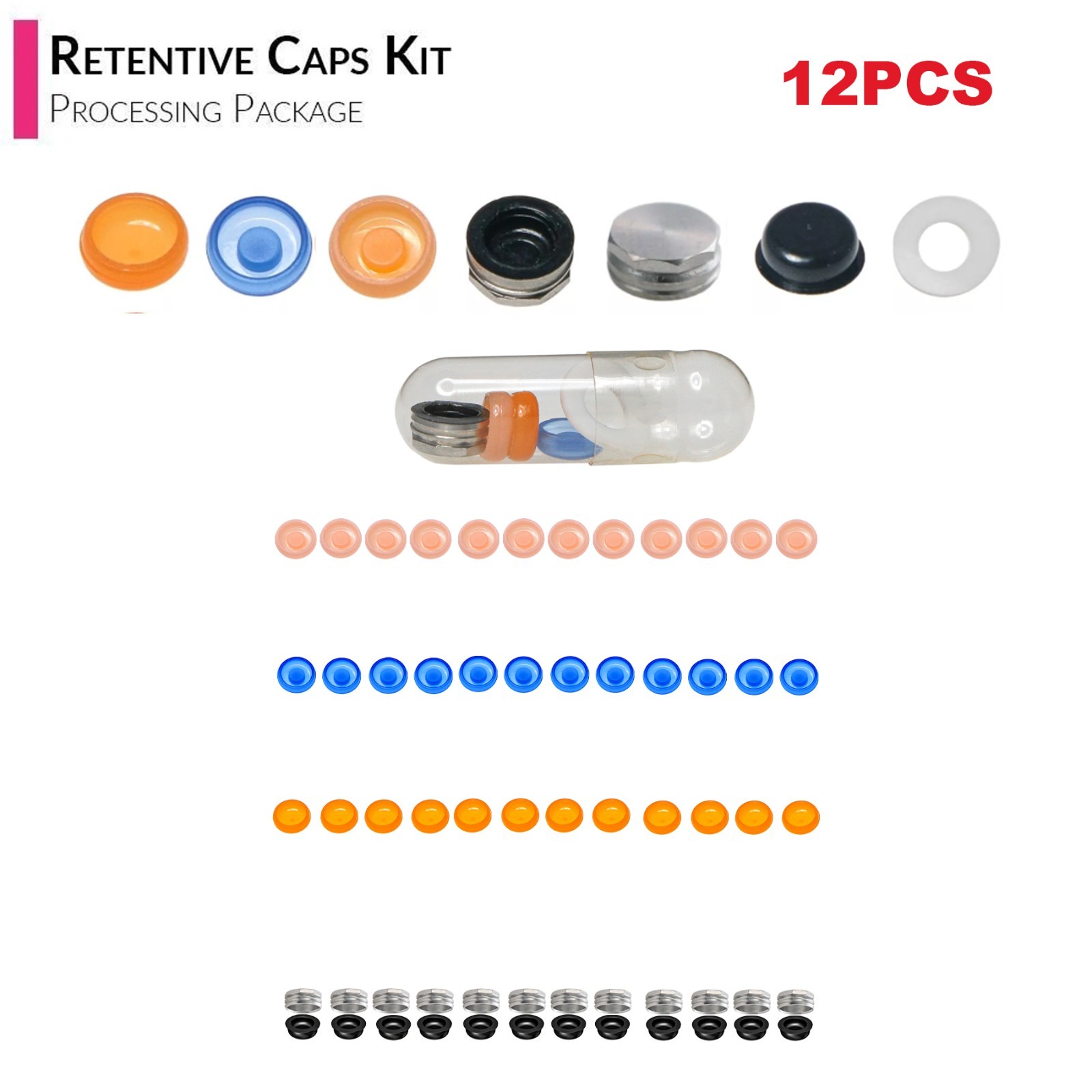 US Overdenture Retention Male Processing Cap For Locator Abutment System Inserts