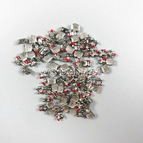 Dental Orthodontic Bracket Braces In Bulk Mini Roth 022 Slot Hooks 345 Metal