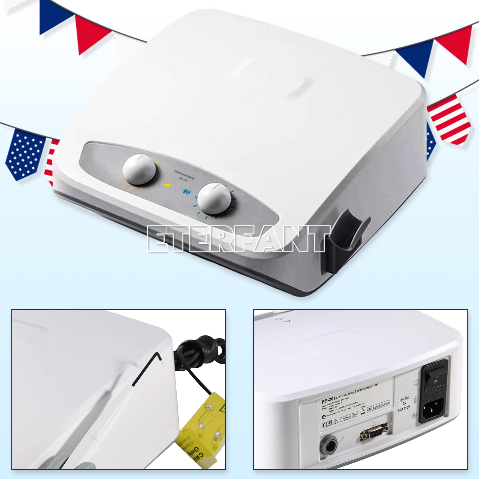 ETERFANT Dental 30W Micro Surgery Electrosurgical Unit Electrosurgery Machine
