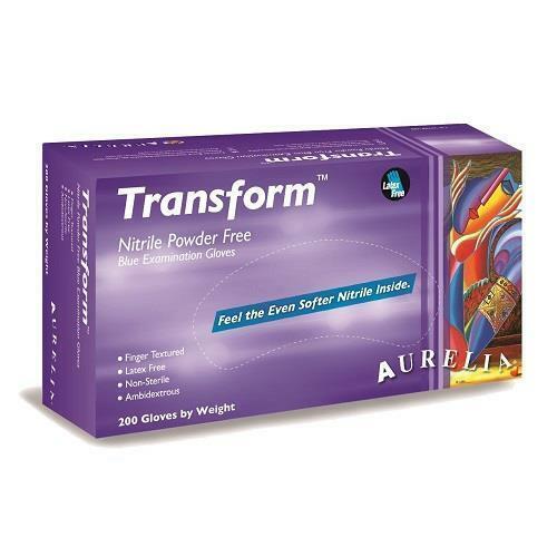 Aurelia Transform Nitrile Powder Free Gloves – Large – Pack Of 200 or Case 10Bxs
