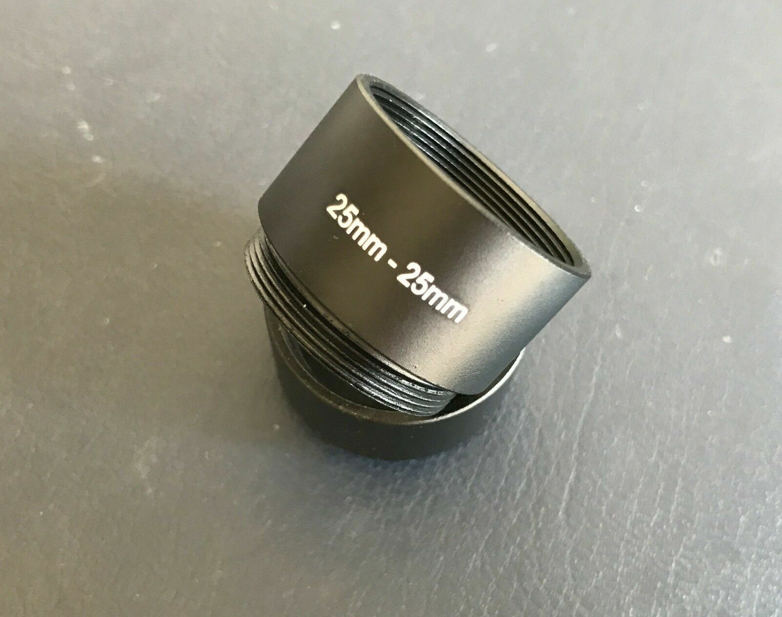 M25 x0.75 Parfocal Length Extender Adaptor for Nikon Leica Microscope 6.5mm 15mm
