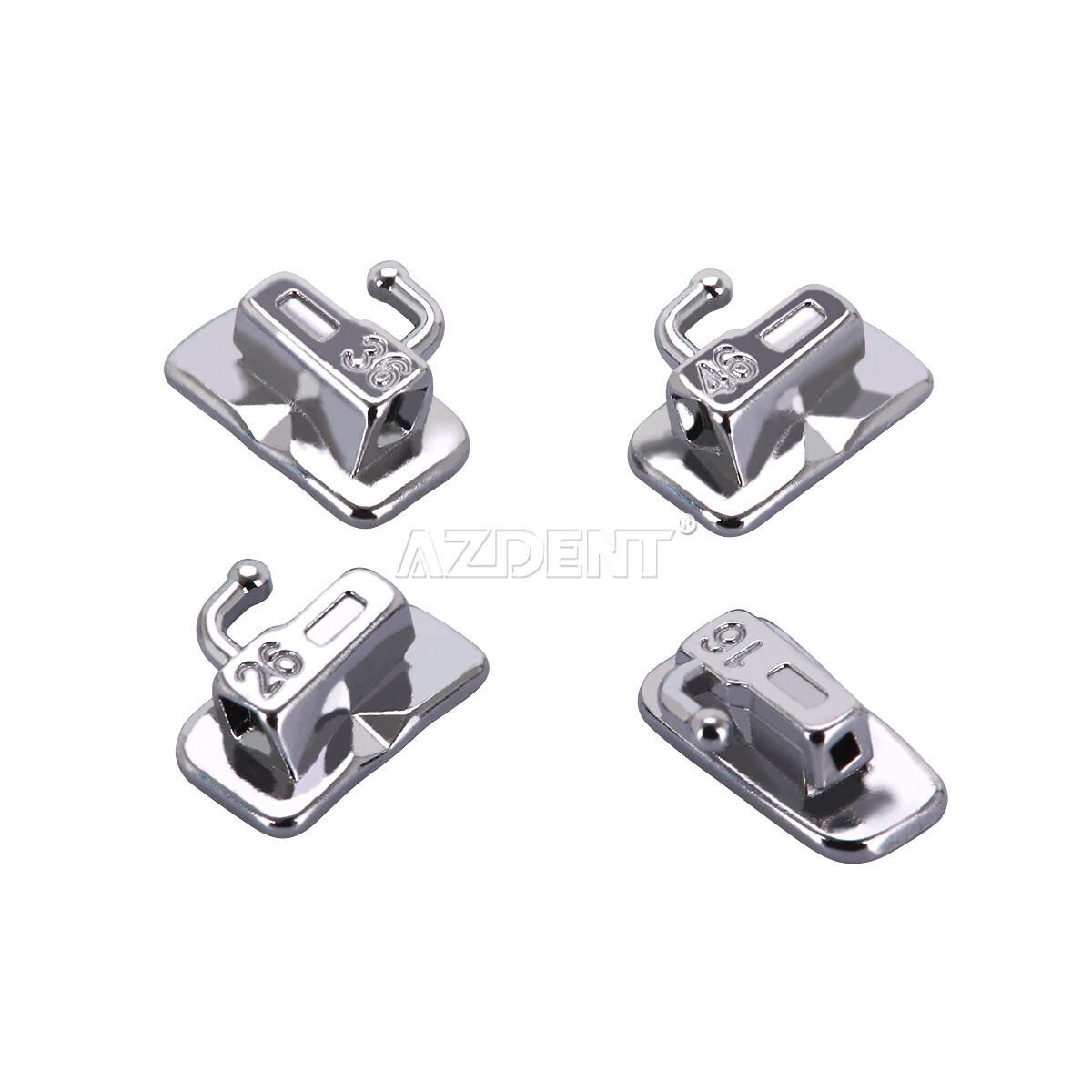10X AZDENT Dental Orthodontic Self-Ligating Brackets Braces Roth.022 Hooks 3-4-5