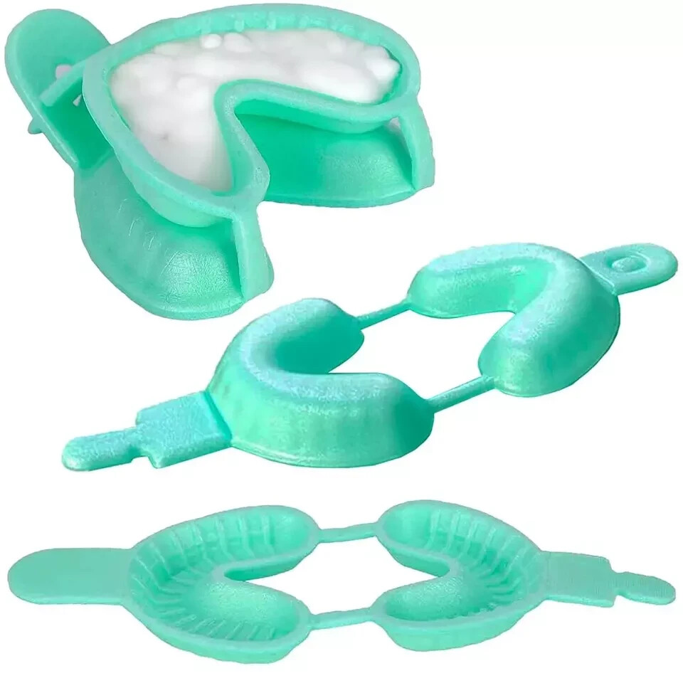 Dental Fluoride Disposable Dual Arch Trays For Gel or Foam Small/ Medium/Large
