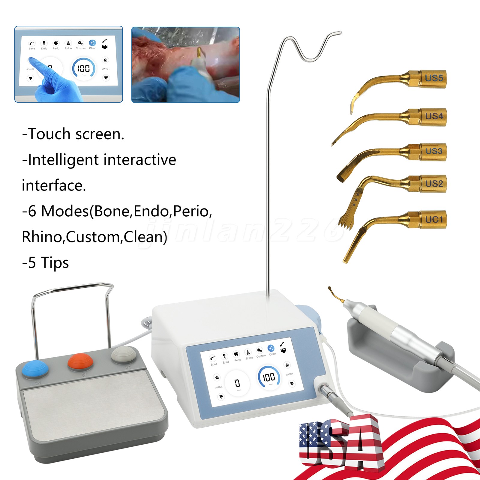 Dental Lab 35,000/35K RPM Marathon Polisher Handpiece for N7 N2 N3 Micromotor US