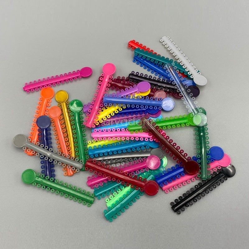 1040Pcs Dental Orthodontic Elastic Ligature Ties Rubber Bands for Brackets Brace