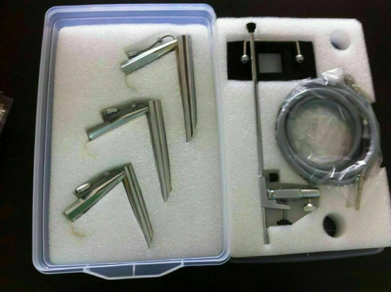 Fiber Optic Operating Laryngoscope with fiber Light cable Chest Support