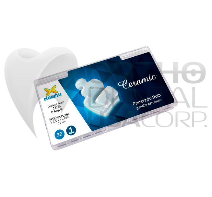 Brackets Roth Ceramic 022 Hook Can Biscusp 20pcs USA Seller Orthodentalusa Corp