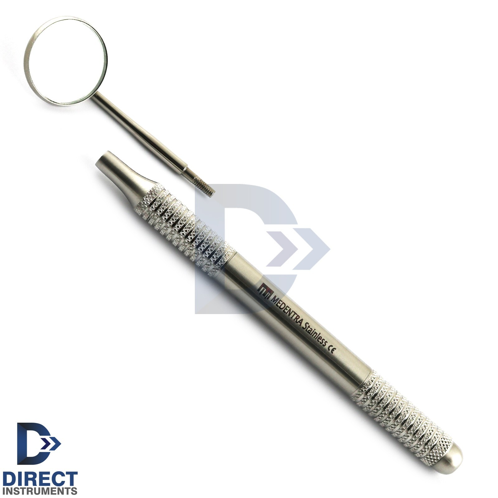 Cone Socket Mirror #5 Hollow Round Handle Dental Diagnostic Teeth Inspection