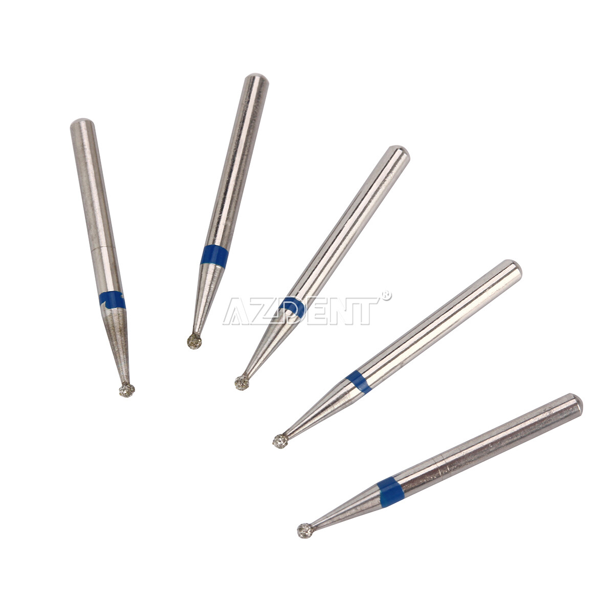 50X (250pcs) AZDENT Dental FG Diamond Burs for High Speed Handpiece