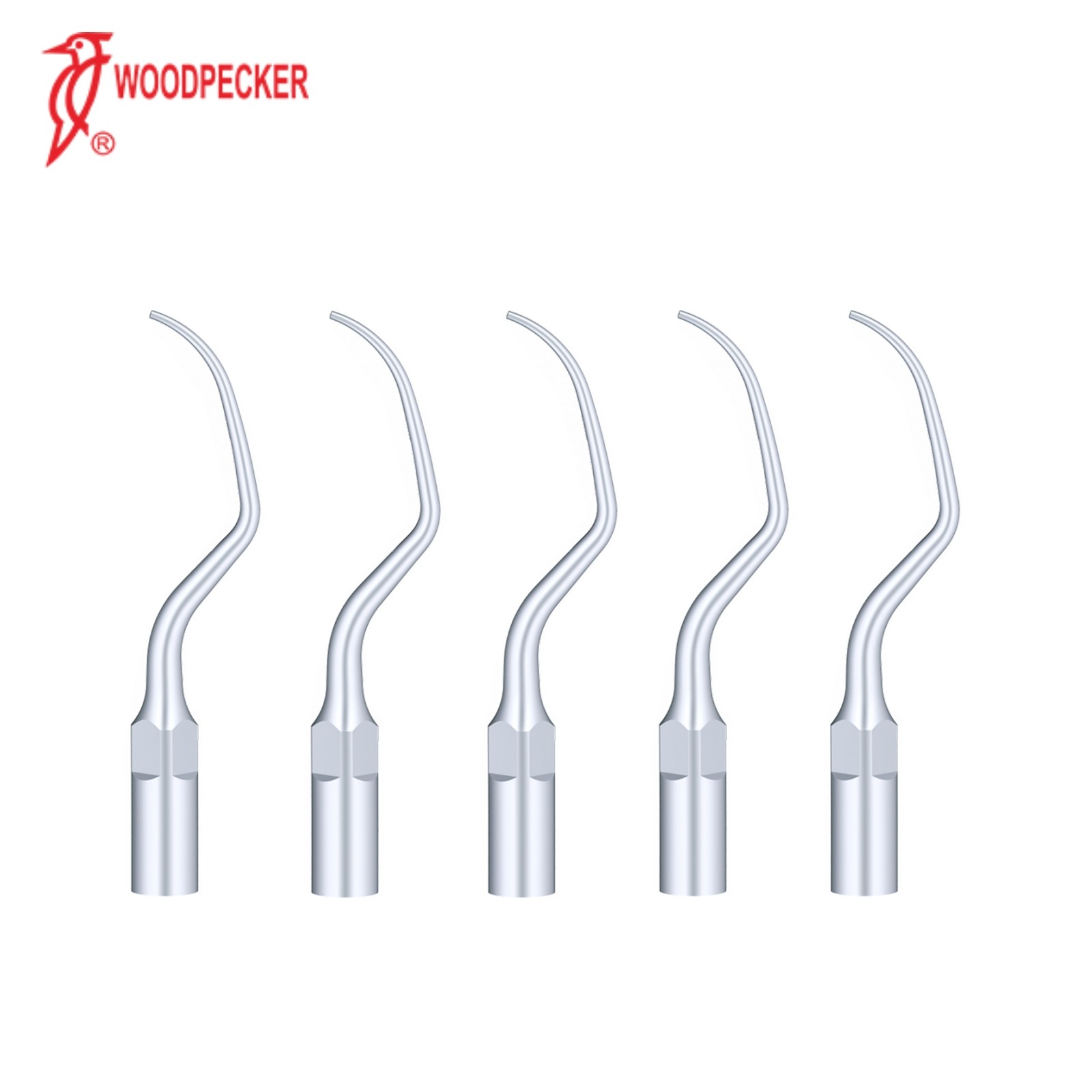 Woodpecker P20 Ultrasonic Scaler Tips for Woodpecker EMS Cavitron, 5pcs/Pack