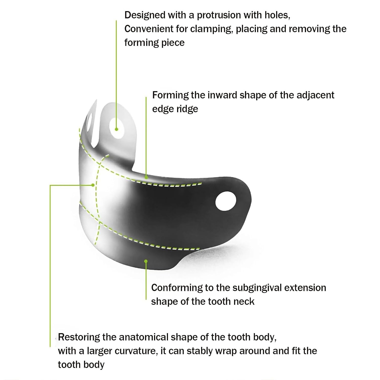 Dental Matrix Bands Ring Sectional Matrice Clamp Fit Garrison Palodent V3 System