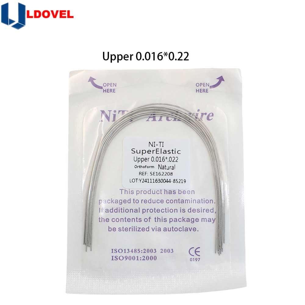 10pcs/pk Dental Ortho Elastic Niti Arch Wire Rectangular Natural Bracket Braces