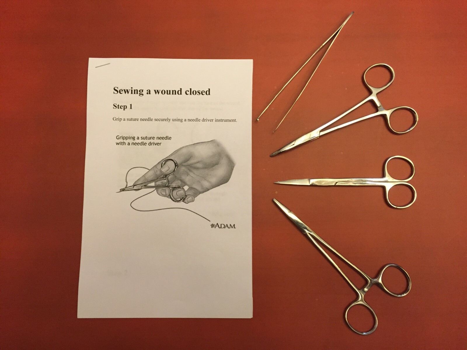 SUTURE KIT Student Suture Instruments Set 4+ Pc Look +Bonus