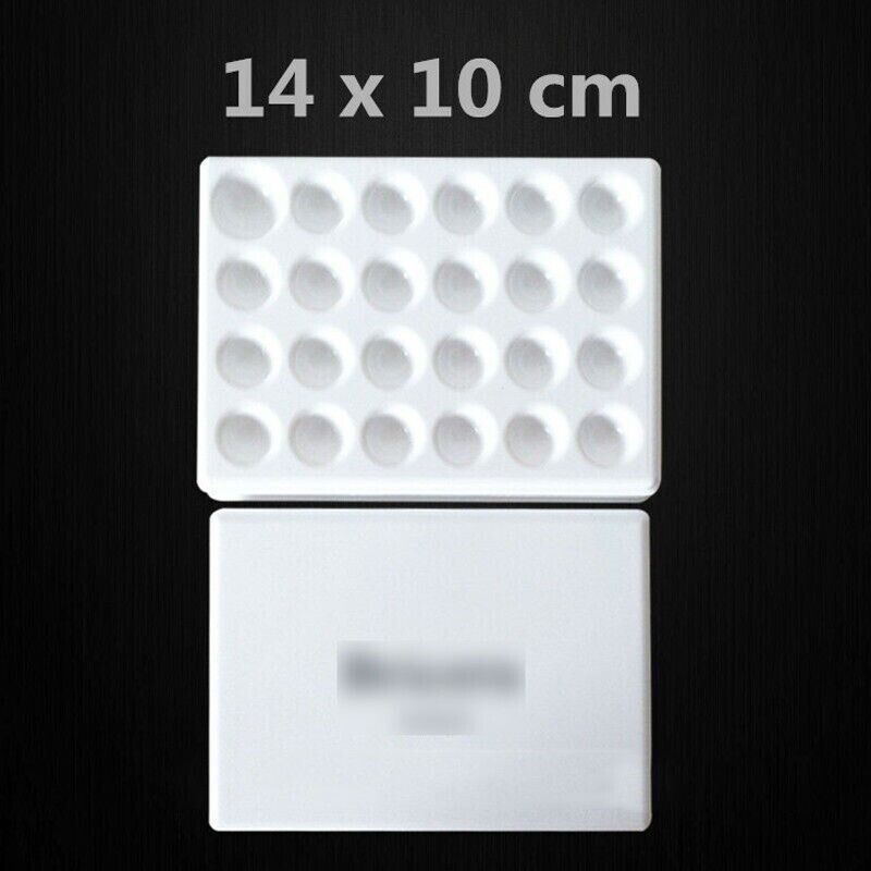 Dental Lab Porcelain Glaze Ceramic 24 Pits Material Watering Wet Tray Plate Tool