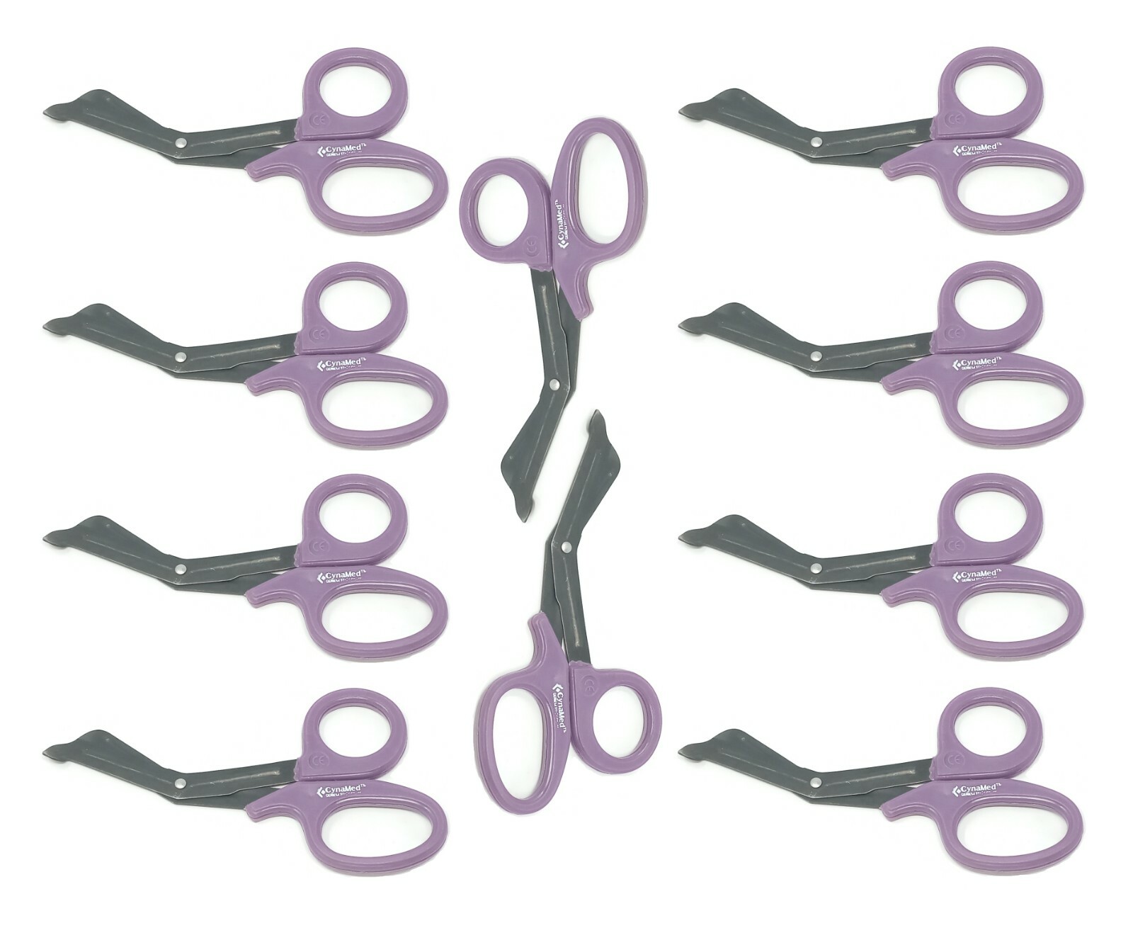 10 Purple Utility Scissors EMT/EMS Shears Bandage Paramedic Nurse Supplies 7.25″