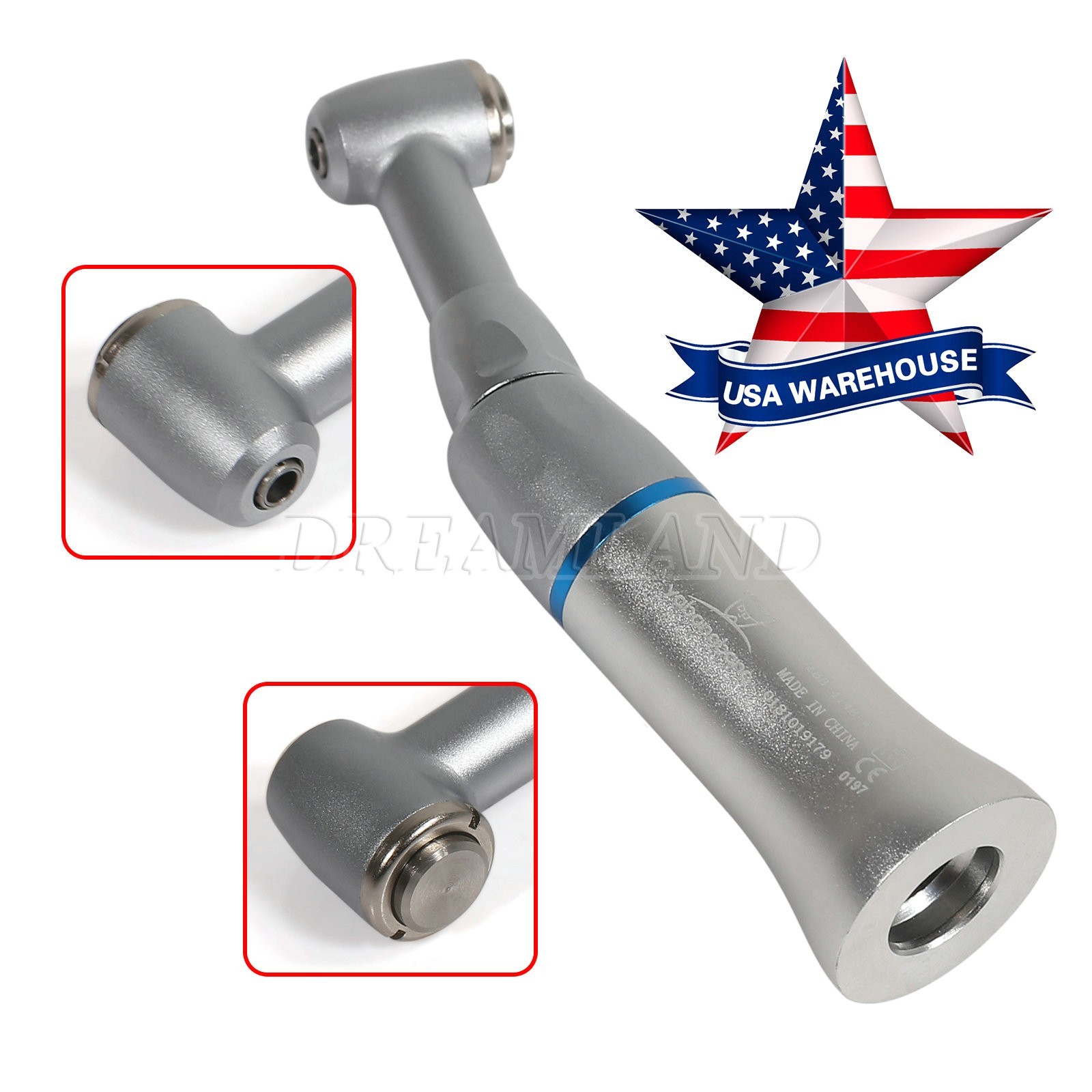 NSK Style Dental Low Slow Speed Handpiece Contra Angle Push Button E-Type FDA US