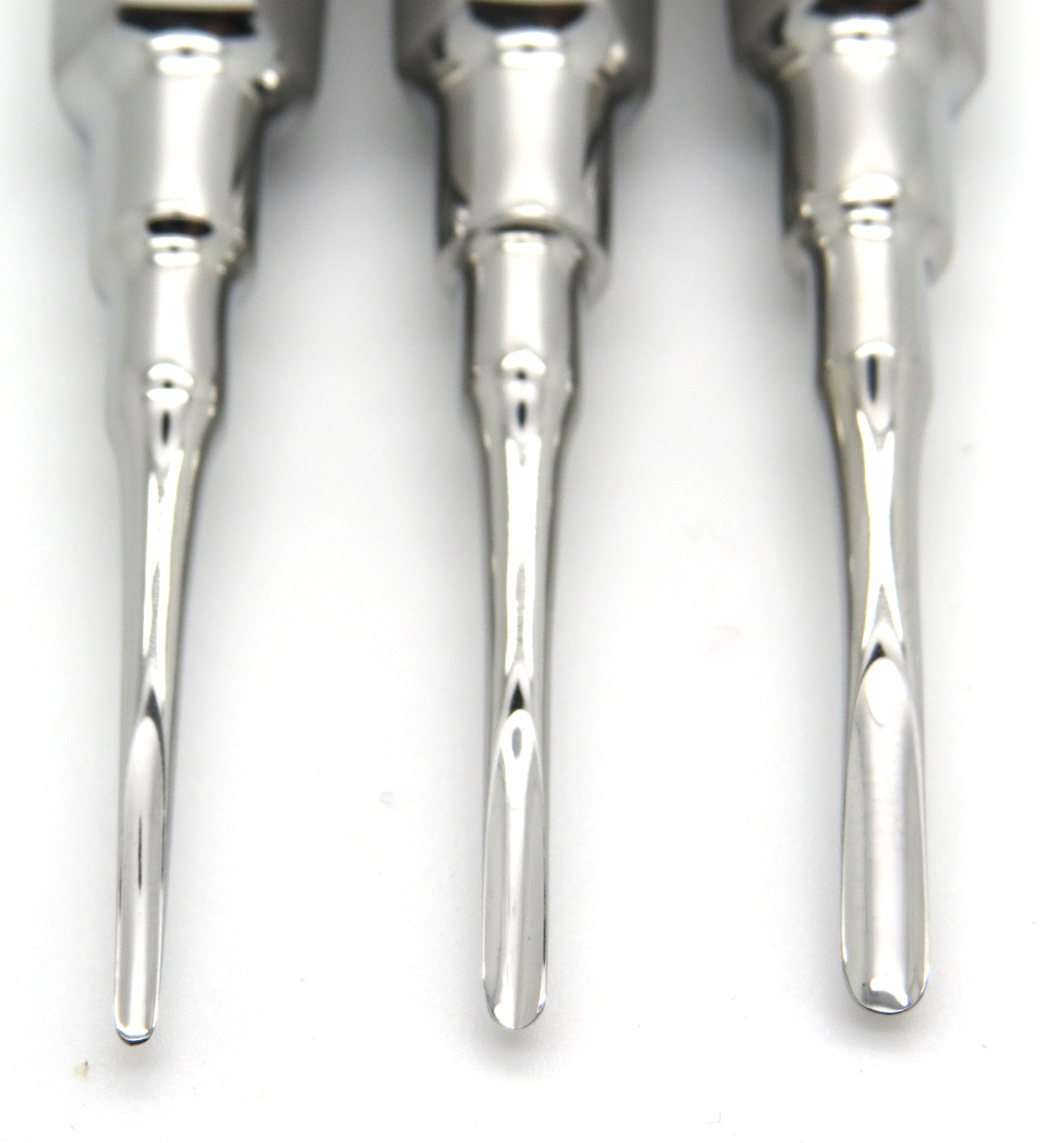 3 Pcs Dental Elevator Surgical Root Premium Instrument Steel Curved 2mm,3mm,4mm