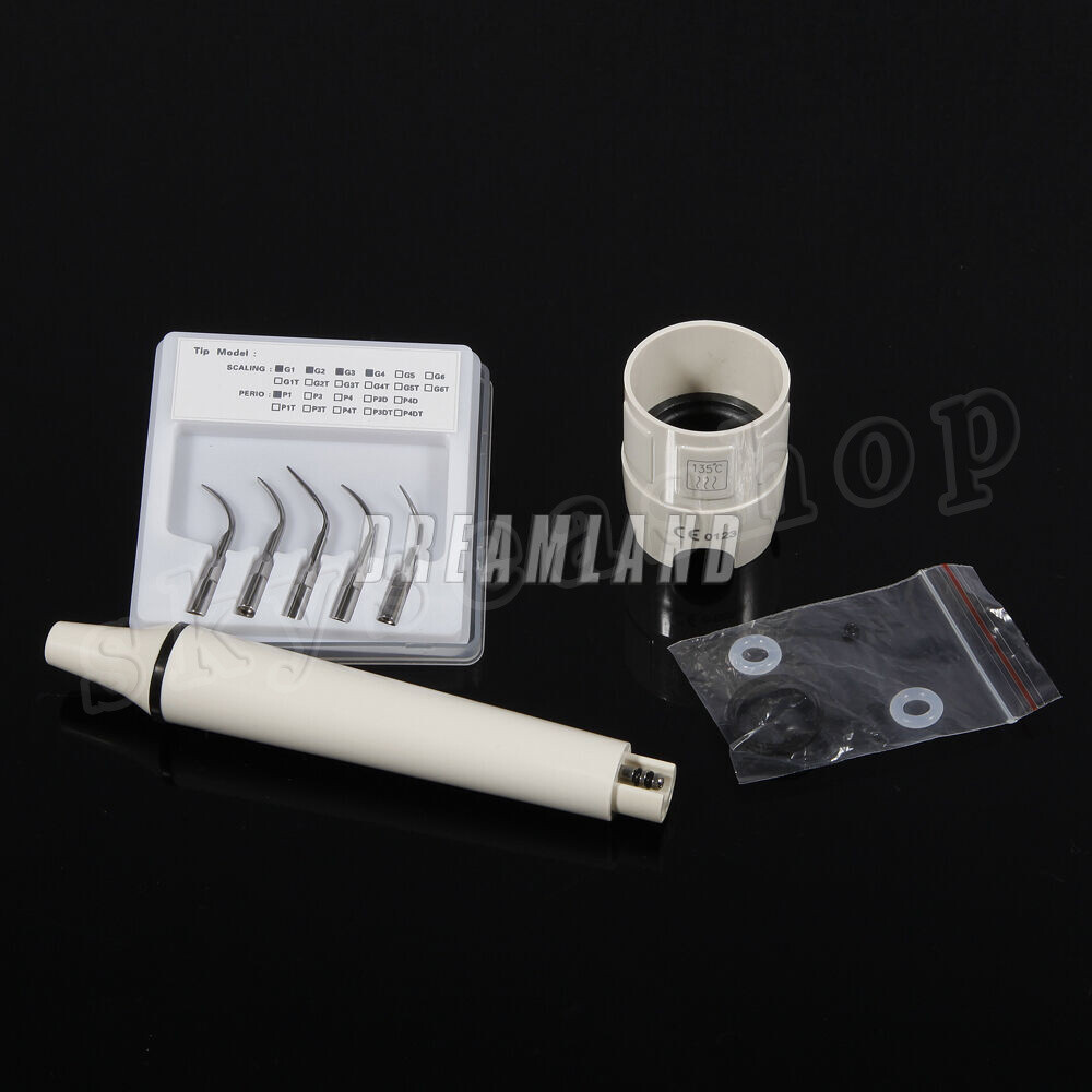 SK-E1 Dental Ultrasonic Scaler with 2*Bottles fit Woodpecker EMS Handpiece Tips