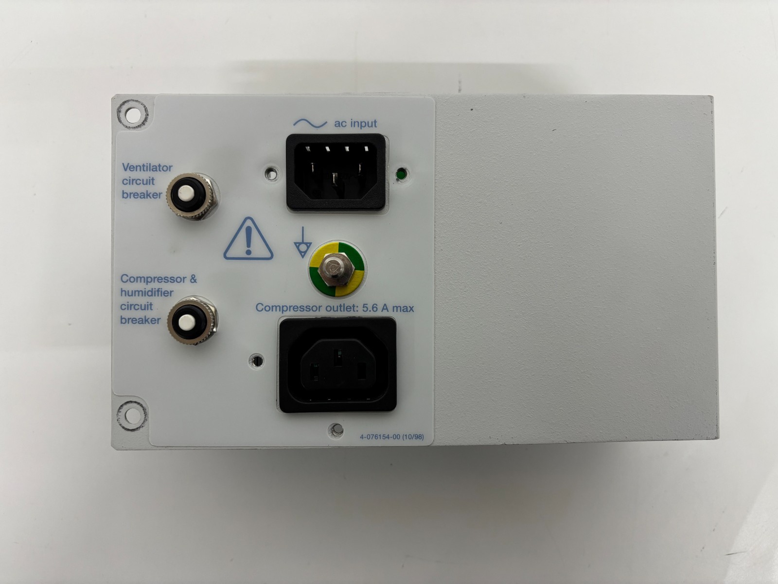 Covidien 4-070077-00 REV J AC Panel Assembly 110-120V