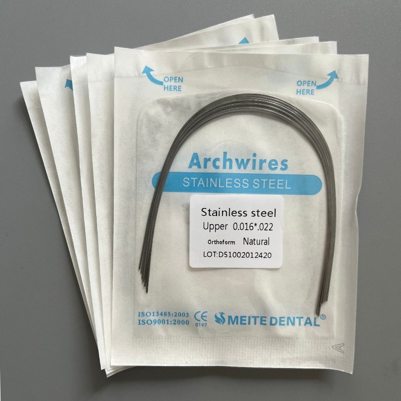Dental Orthodontic Stainless Steel Round/Rectangular Arch Wires Natural