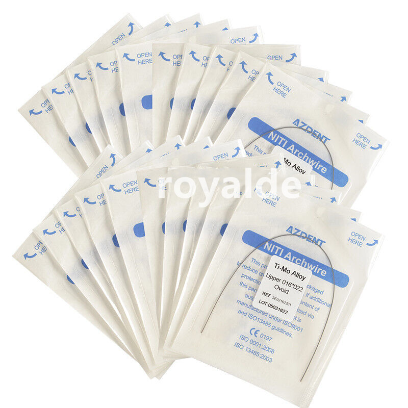 Dental Ortho Wire Ti-Mo Titanium Molybdenum Alloy Arch Wires TMA