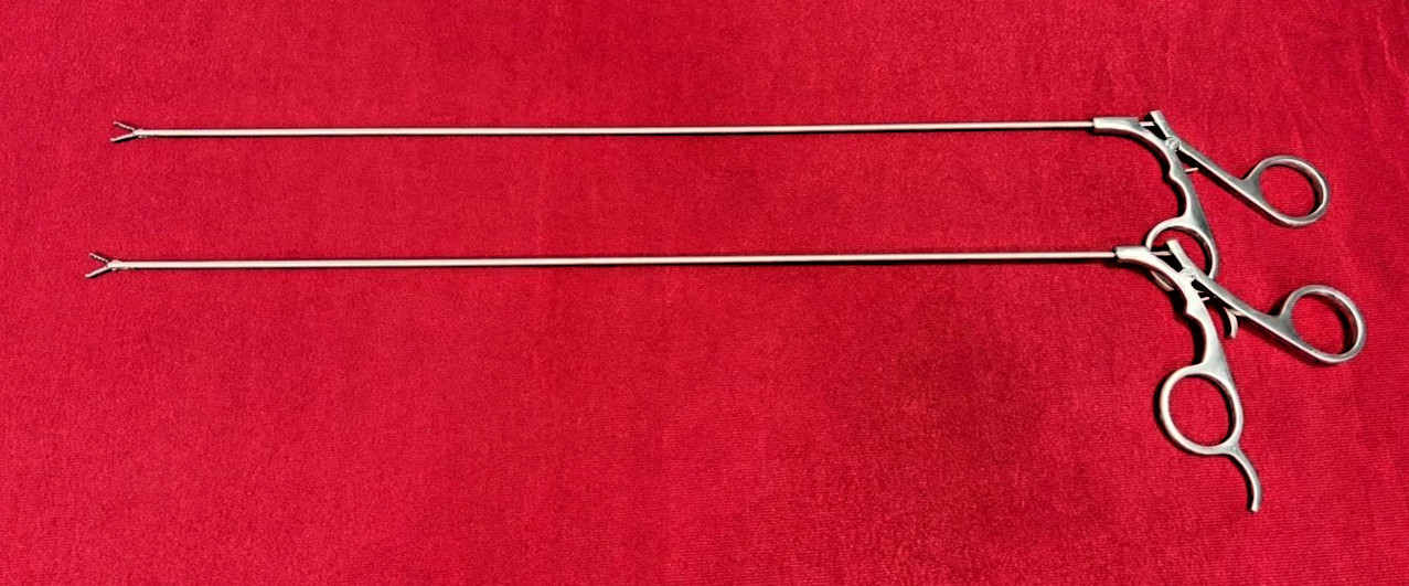 2-nos Laparoscopic PCNL Alligator Forceps 9FR 40cm Endoscopy Reusable Instrument