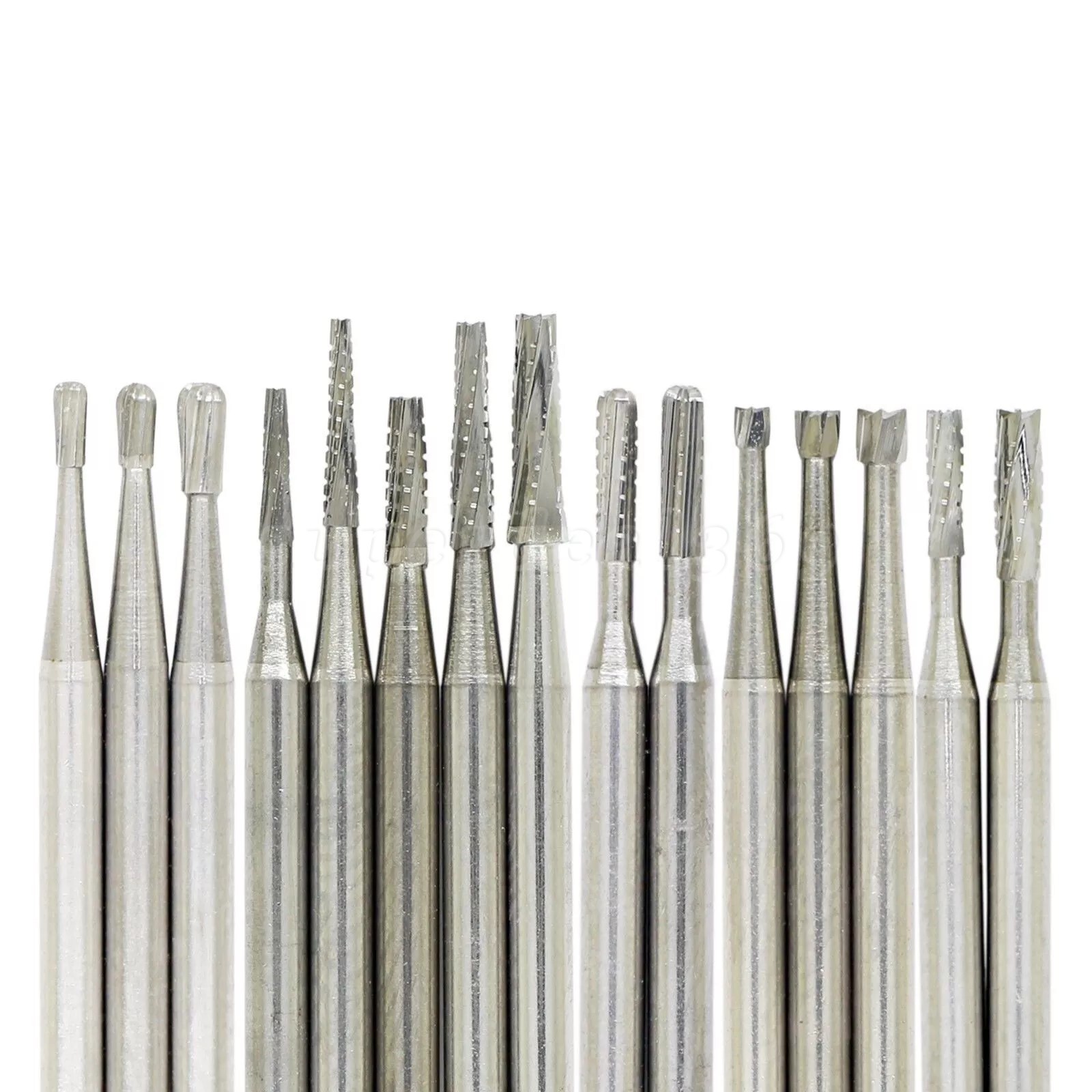 Dental Tungsten Carbide Steel Burs FG Drills Round Pear Taper Fissure Cutter st