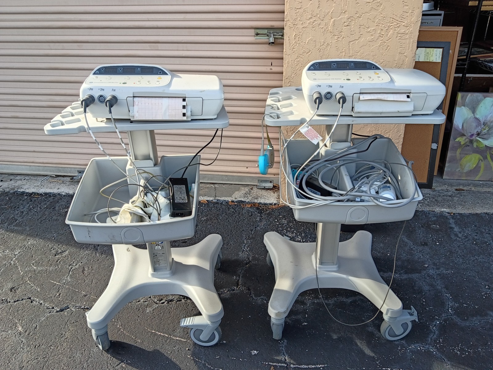 GE Corometrics 170 Series Fetal Monitor FHR UC Digital Cart Mounted Printer