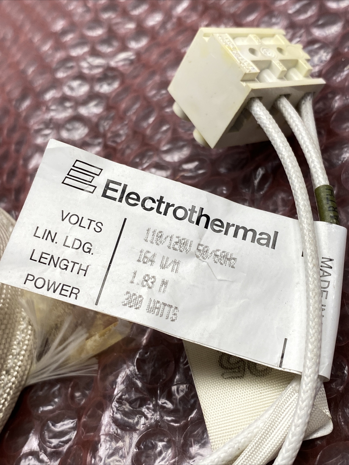 NOS Electrothermal Heating Tape 1.83M 164V 300W HT95506