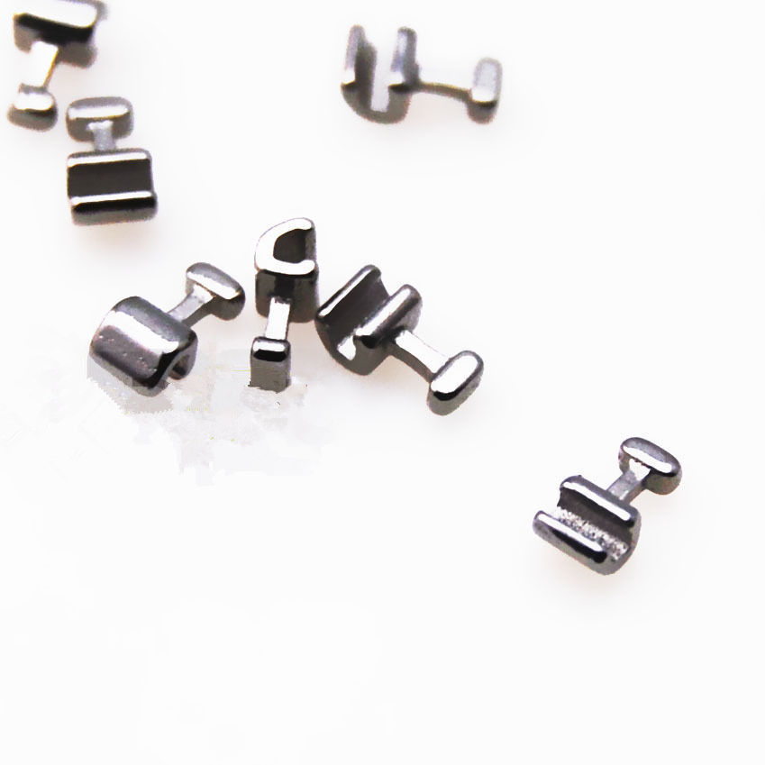 10 Packs 100 Pcs Dental Orthodontic Crimpable Hook Short Stainless Steel
