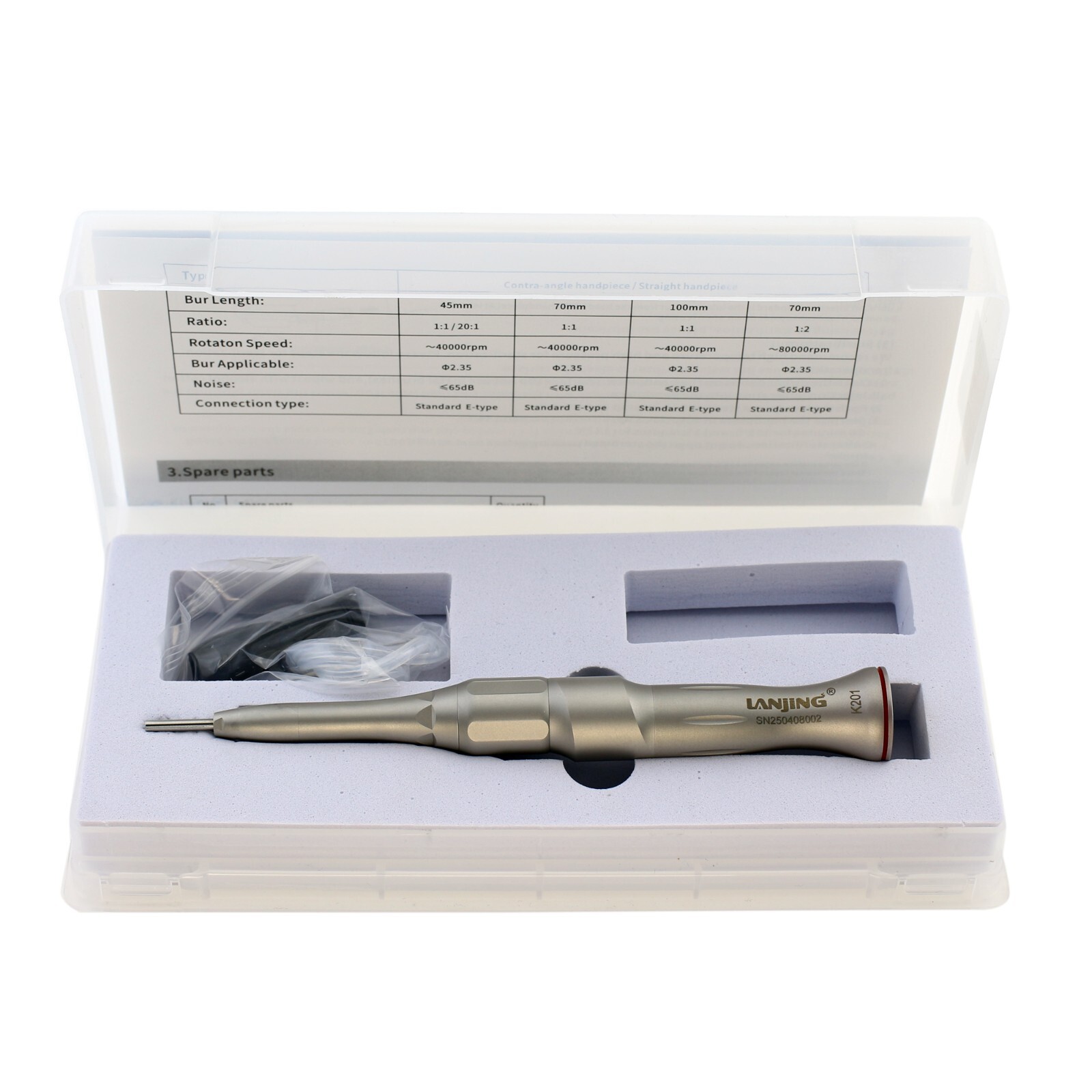 Dental 1:1 1:2 Surgical Straight Handpiece 20 Degree Angle External NSK SGS-E2S