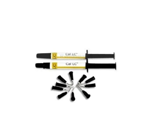 Dental CAL LC Calcium Hydroxide Paste Base Liner 2 x 2g Syr Pack free shipping