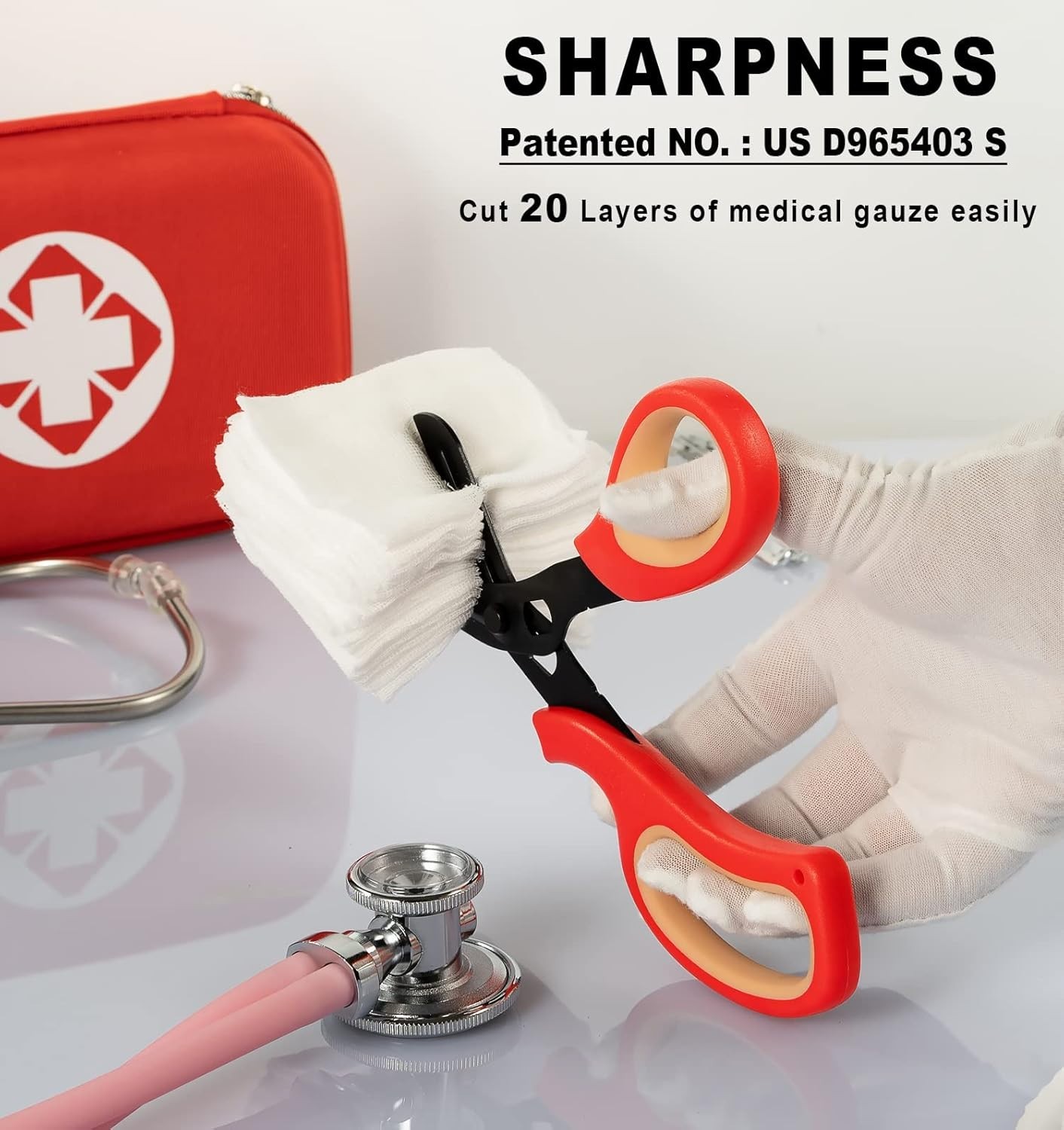 Multi-Purpose 2-Pack Trauma Scissors – Sharp and Reliable 8-Inch Medical Shears