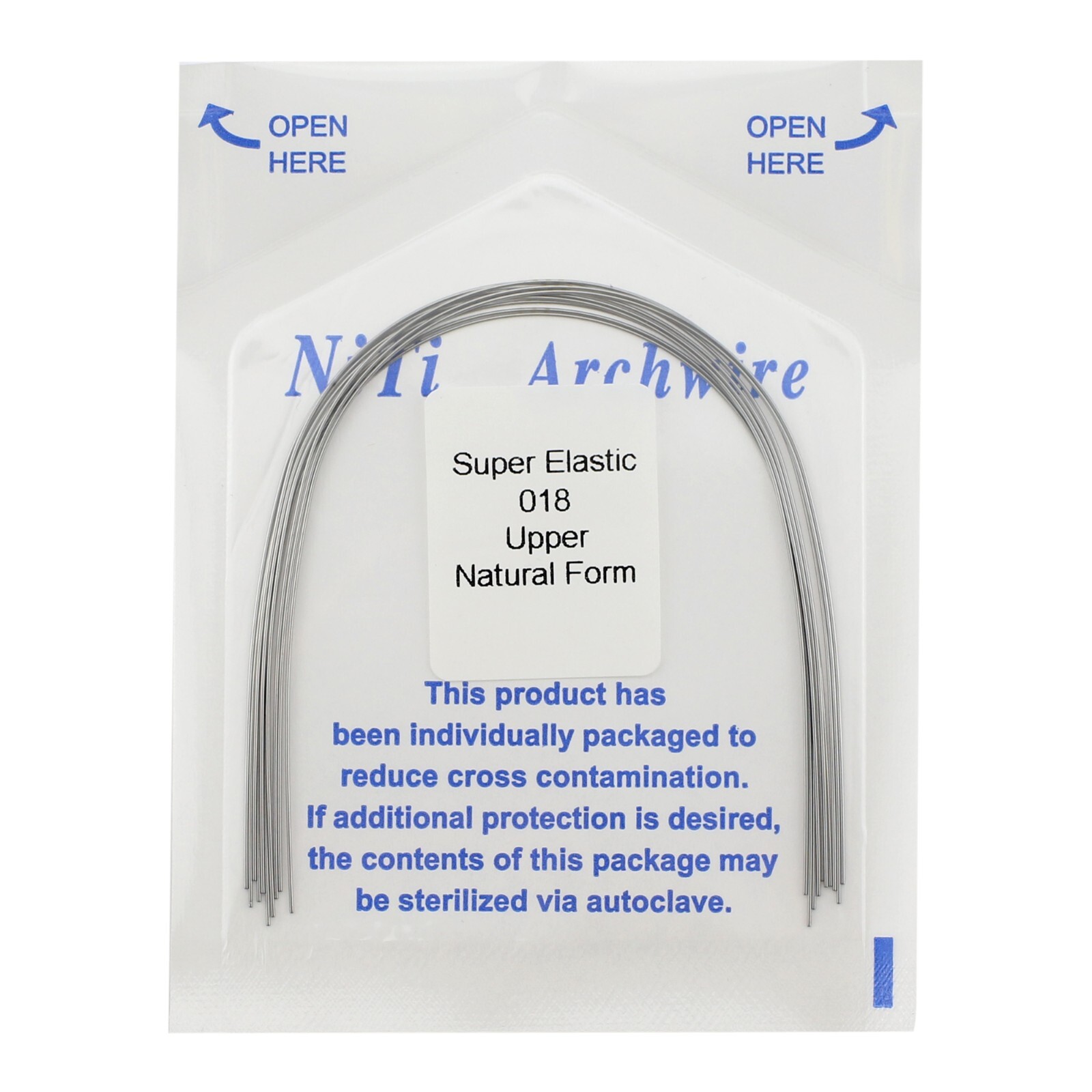 100PCS Dental Orthodontic Niti Arch Wire Rectangular Round Natural Upper Lower