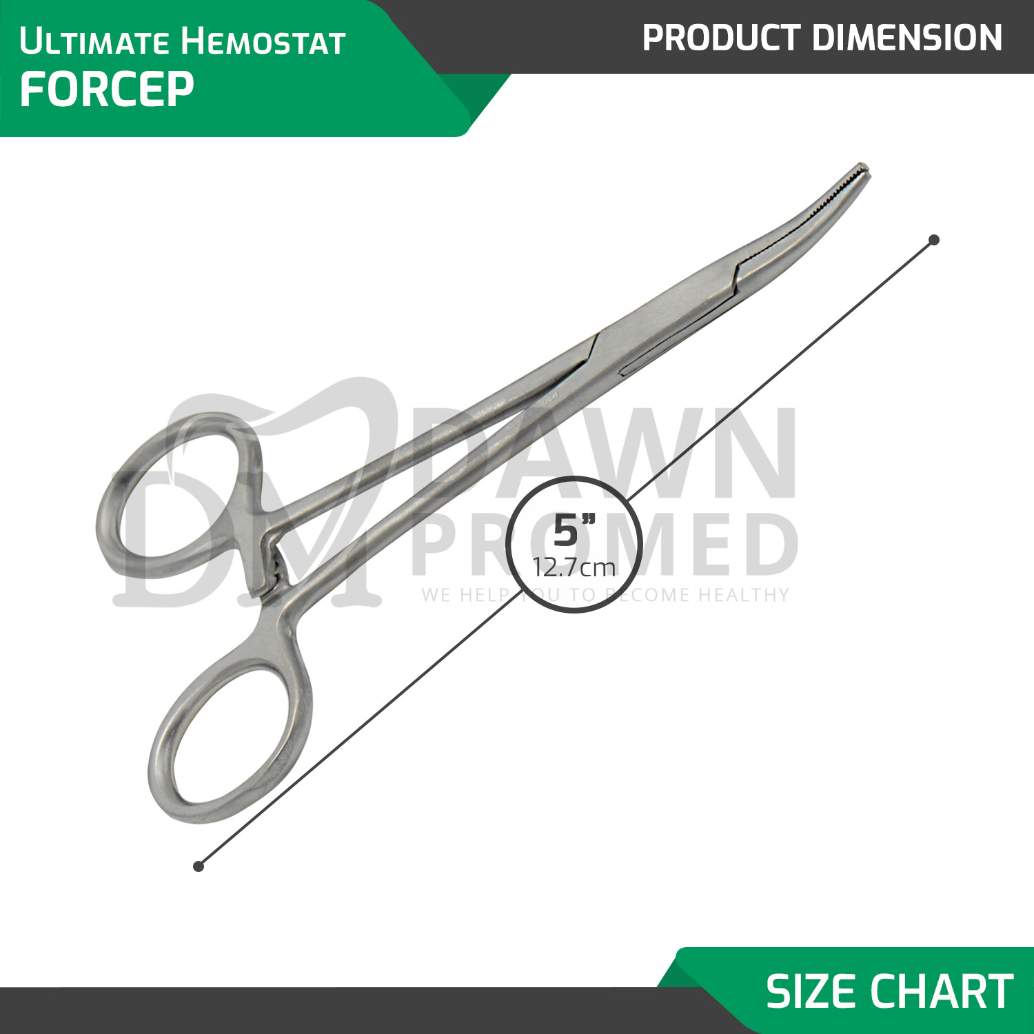 2 Pcs Fishing Set 5″ Locking Clamps Hemostat Forceps Straight & Curved German G