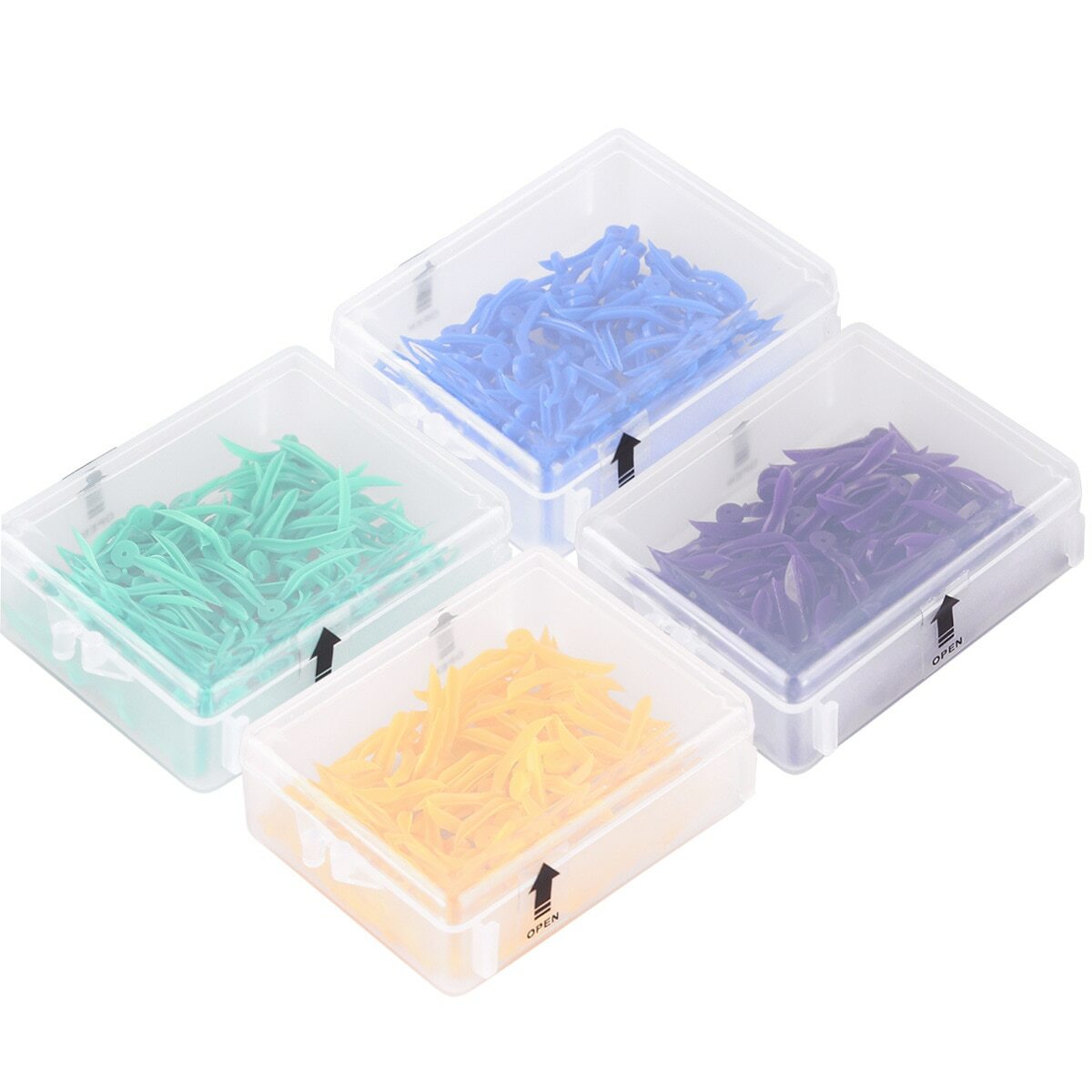 100pcs/Box Dental Wedge Tooth Gap Wedge Non-toxic Plastic Odontologia 4 size