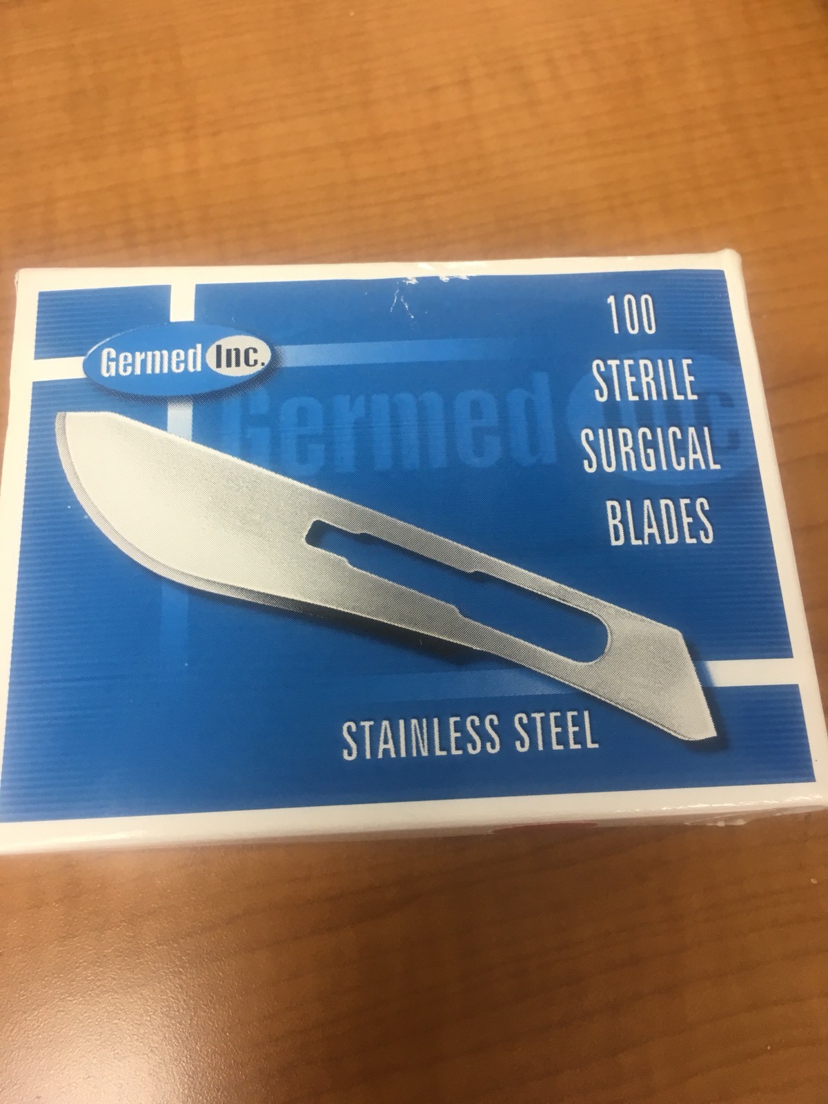 (100) Germed Inc #10, 11, 15, 15C, 20, 23, SS Blades Individually Wrapped