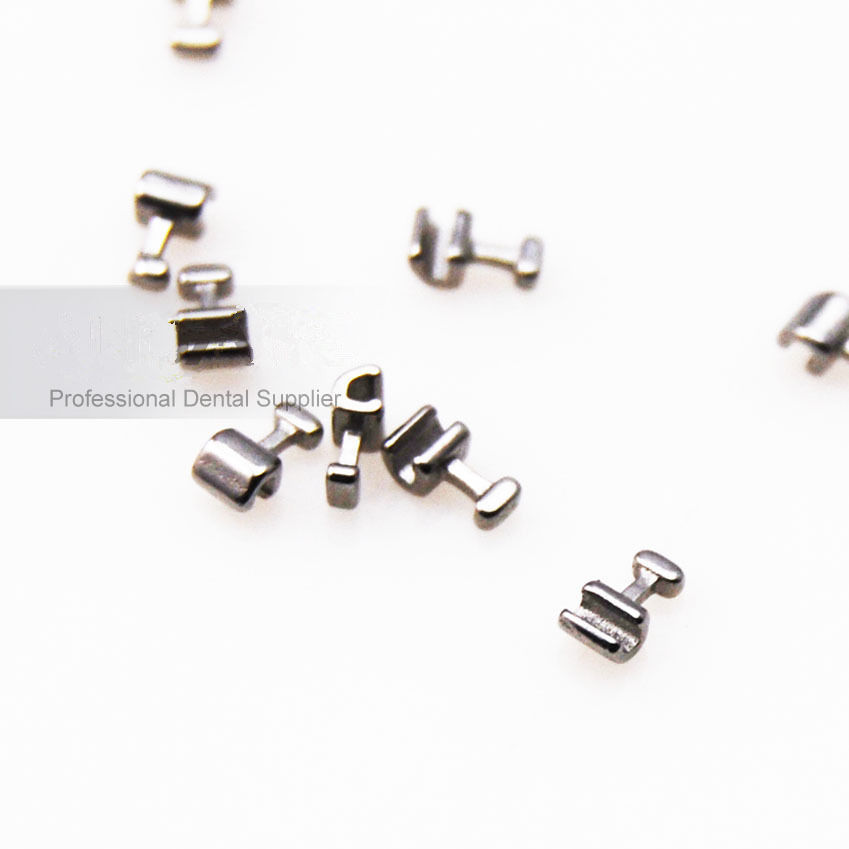 10 Packs 100 Pcs Dental Orthodontic Crimpable Hook Short Stainless Steel
