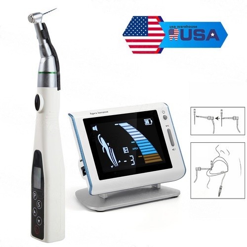 Dental Cordless LED Endo Motor 16:1 Contra Angle/4.5″LCD Apex Locator Root Canal