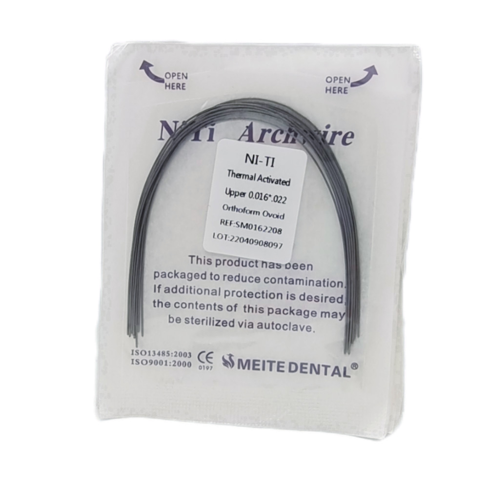 Alambre de Arco Rectangular Niti Activado Térmicamente para Ortodoncia